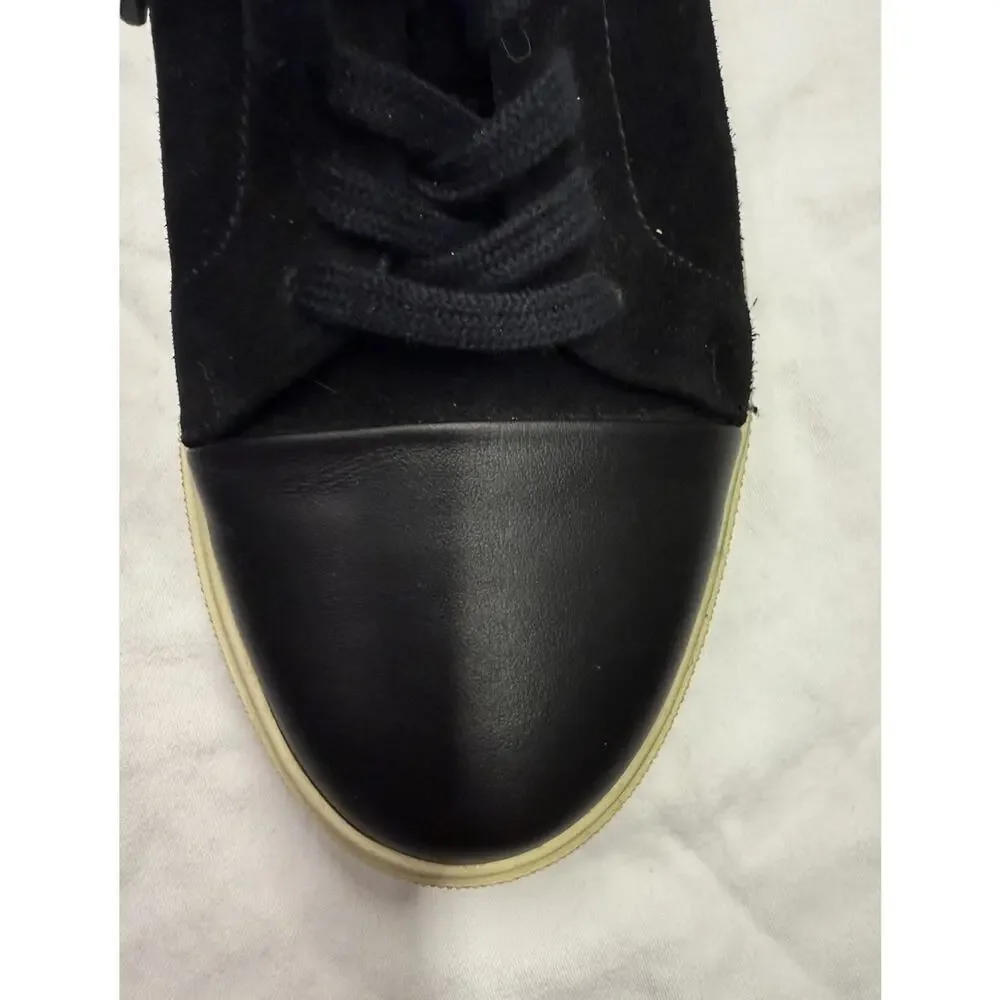 Allen Edmonds "Cooper" sneakers suede leather Men’s Size 8.5 D Black Handcrafted - Picture 9 of 15